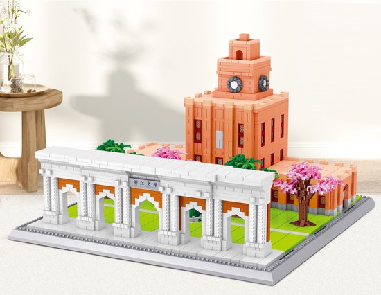 Lezi Zhejiang University - Nanoblocks / miniblocks - Bouwset / 3D puzzel - 2949 bouwsteentjes - Lezi LZ8265 van Lezi