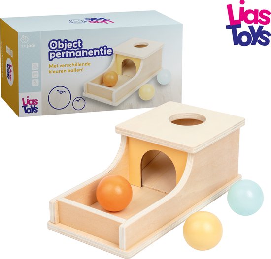 LiasToys - Object Permanence Box, Baby Speelgoed 1 jaar, Montessori Speelgoed, Educatief Speelgoed van LiasToys®