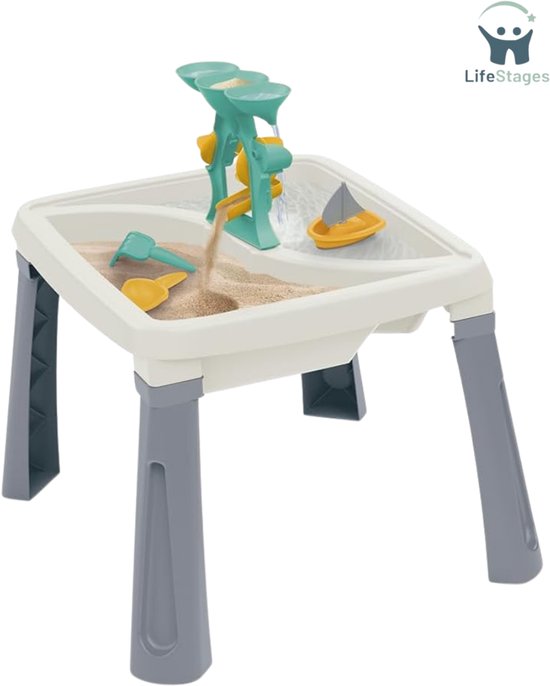 LifeStages - Watertafel - Creativiteit Grijs/Witte Zand- En Watertafel van Axi