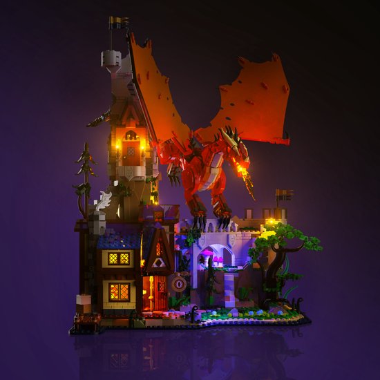 Light My Bricks (LMB) 2.0 Lichtset voor LEGO #21348 Dungeons & Dragons: Het Verhaal van de Rode Draak van Light My Bricks