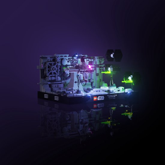 Light My Bricks (LMB) 2.0 Lichtset voor LEGO #75329 Star Wars Death Star Trench Run Diorama van Light My Bricks