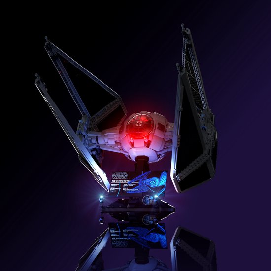 Light My Bricks (LMB) 2.0 Lichtset voor LEGO #75382 Star Wars TIE Interceptor van Light My Bricks
