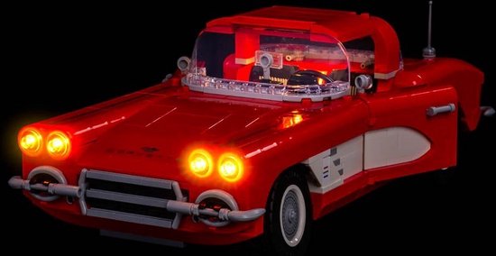 Light My Bricks - Verlichtingsset geschikt voor LEGO Chevrolet Corvette 1961 10321 van Light My Bricks