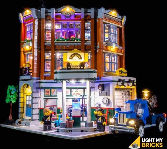 Light My Bricks - Verlichtingsset geschikt voor LEGO Corner Garage 10264 van Light My Bricks