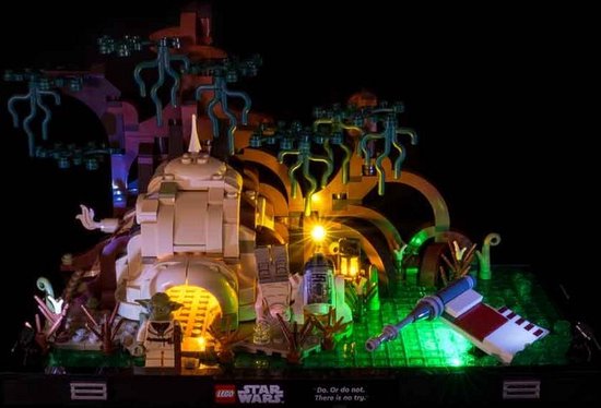 Light My Bricks - Verlichtingsset geschikt voor LEGO Dagobah Jedi Training Diorama 75330 van Light My Bricks