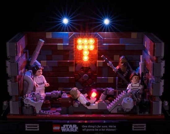 Light My Bricks - Verlichtingsset geschikt voor LEGO Death Star Trash Compactor Diorama 75339 van Light My Bricks