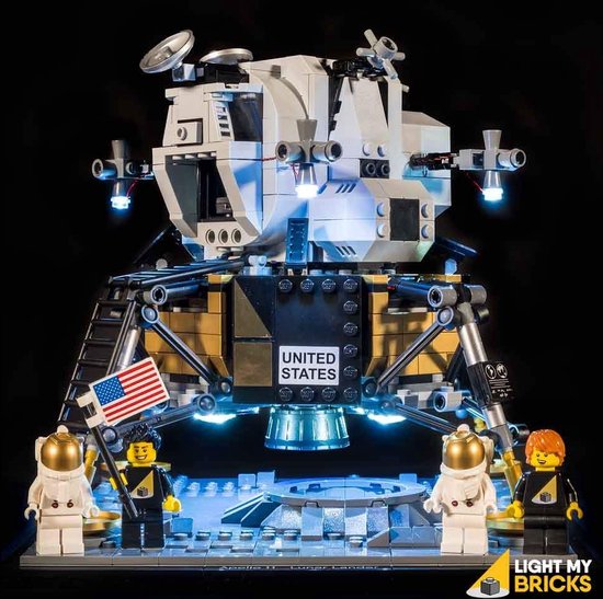 Light My Bricks - Verlichtingsset geschikt voor LEGO NASA Apollo 11 Lunar Lander 10266 van Light My Bricks