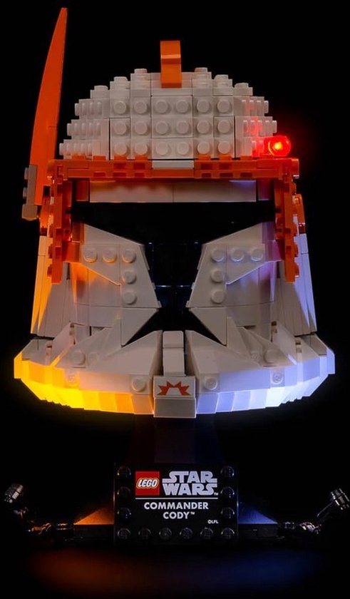 Light My Bricks - Verlichtingsset geschikt voor LEGO Star Wars Clone Commander Cody Helmet 75350 van Light My Bricks