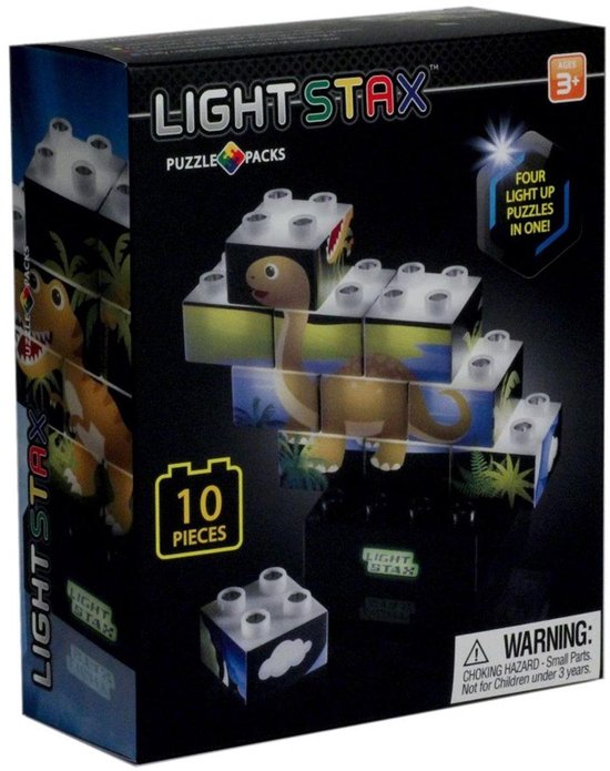 LIGHT STAX Junior Puzzel (Dinosaurus Editie) van Light Stax