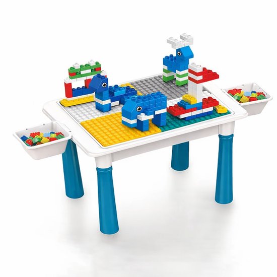 Little Big Adveture - Speeltafel bouwblokken - Met 100 blokken - Geschikt voor Duplo en Lego van Merkloos