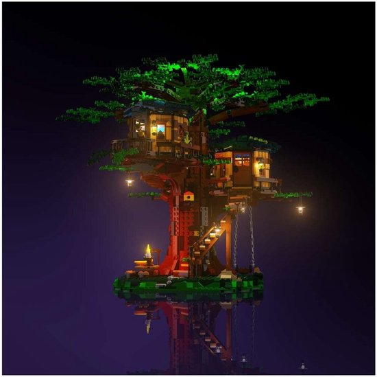 LMB 2.0 - Verlichtingsset geschikt voor LEGO® 21318 Boomhut Verlichtingsset. van Merkloos