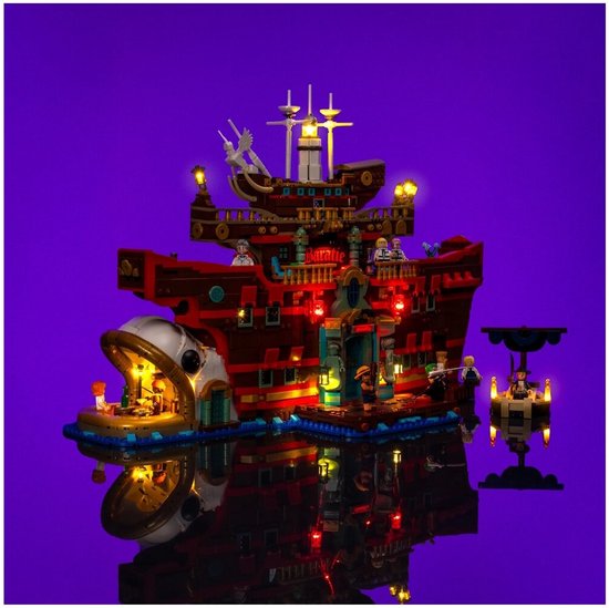 LMB 2.0 - Verlichtingsset geschikt voor LEGO® 75640 One Piece - Het Baratie Drijvende Restaurant Verlichtingsset. van Merkloos