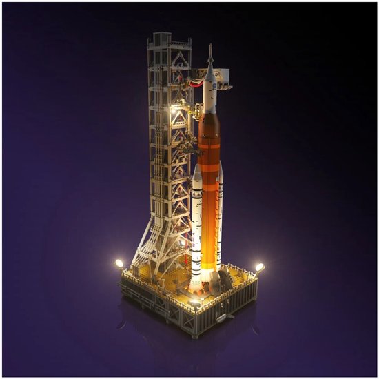 LMB 2.0 - Verlichtingsset geschikt voor LEGO® NASA Artemis Space Launch System 10341 van Merkloos