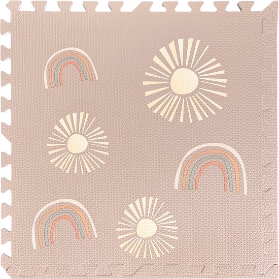 LOEF speelmat - puzzelmat - Speelmat - Dikke foam - Veilig spelen - Kindermat - Rainbow Sun Cream van LOEF