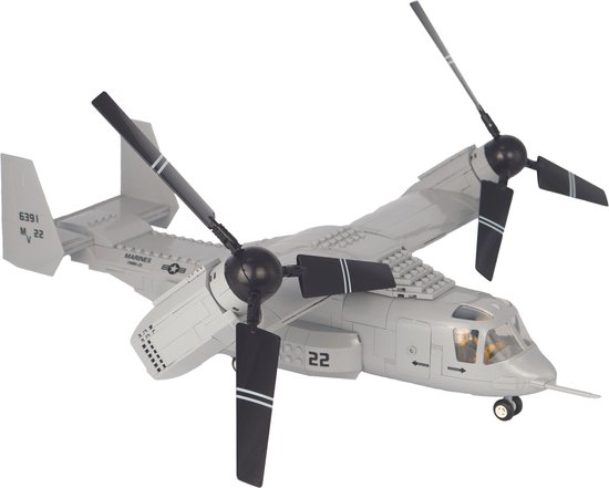 Luke - Airborn - Vliegtuig- Straaljager - Speelgoed - Compatibel met LEGO - Leger - Army - Militair van Cobi