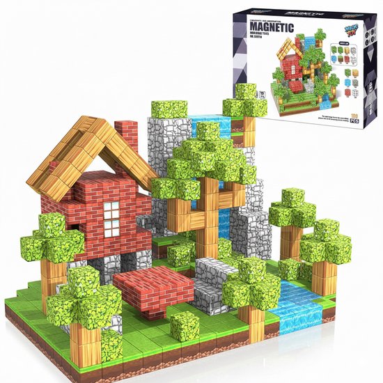Magic Toy® Magnetic Blokken - 100 Stuks Educatief Bouwspeelgoed voor Kinderen van Magic Toy