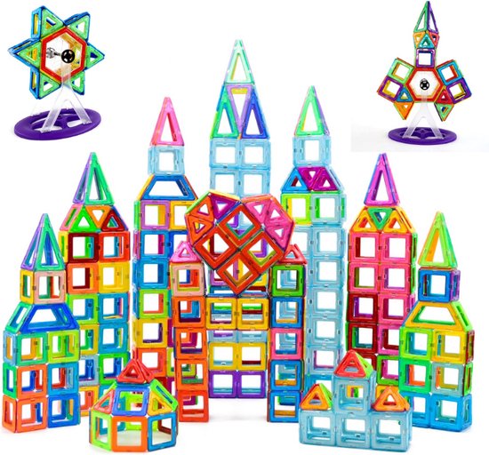 Magna Minds - Magnetic Tiles - Magnetisch Speelgoed - 84 stuks - Constructie speelgoed - Magnetische tegels - Montessori speelgoed - Magnetic toys - Magnetische bouwstenen - Speelgoed 3-12 jaar - Magnetische Bouwblokken van Magna Minds