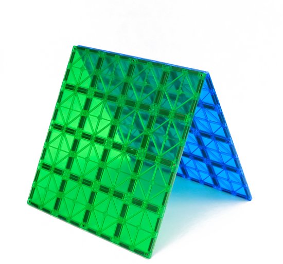 Magna Minds - Magnetisch Speelgoed - Uitbreidingsset - Basisplaten - 2 stuks - Magnetic Tiles - Constructie speelgoed - Magnetische tegels - Montessori speelgoed - Magnetic toys - Magnetische bouwstenen - Speelgoed Kinderen van Magna Minds