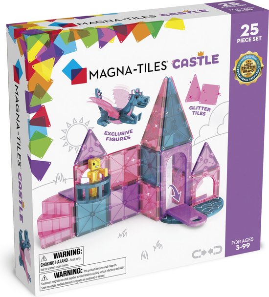 Magna-Tiles Castle 25 stuks - Geschikt vanaf 3 jaar - Multi van Magna-Tiles