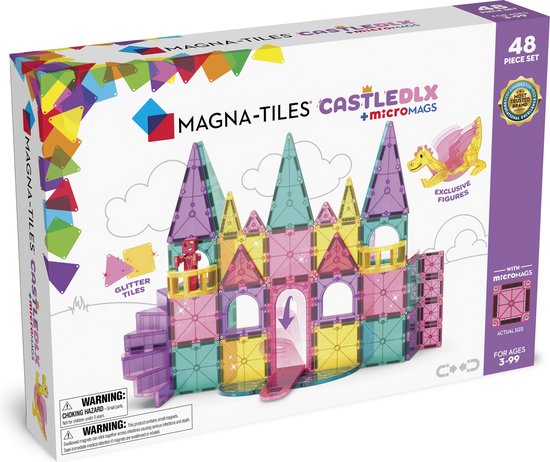 Magna-Tiles Castle DLX 48 stuks - Geschikt vanaf 3 jaar - Multi van Magna-Tiles