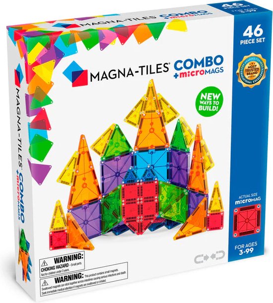 Magna-Tiles Combo 46 stuks - Geschikt vanaf 3 jaar - Multi van Magna-Tiles
