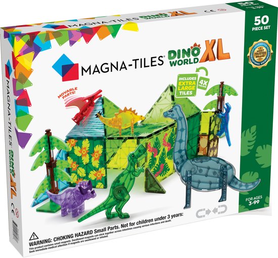 Magna Tiles - Dino World XL Set - Magnetisch Speelgoed 50 stuks van Magna-Tiles