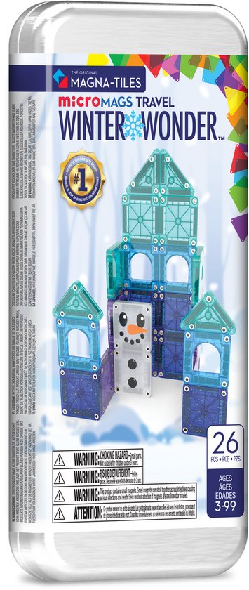 MAGNA-TILES - Winter Wonder 26-Piece Travel Set van Magna-Tiles