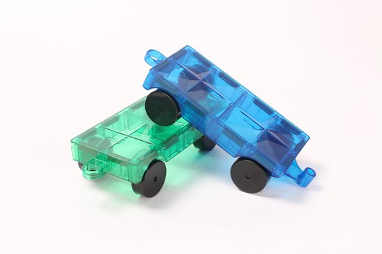 Magna-World® Classic uitbreidingsset onderstellen 2 stuks Magnetisch speelgoed - Magnetische bouwstenen - Montessori speelgoed - Magnetic Tiles - Magenetische tegels van Magna-World®