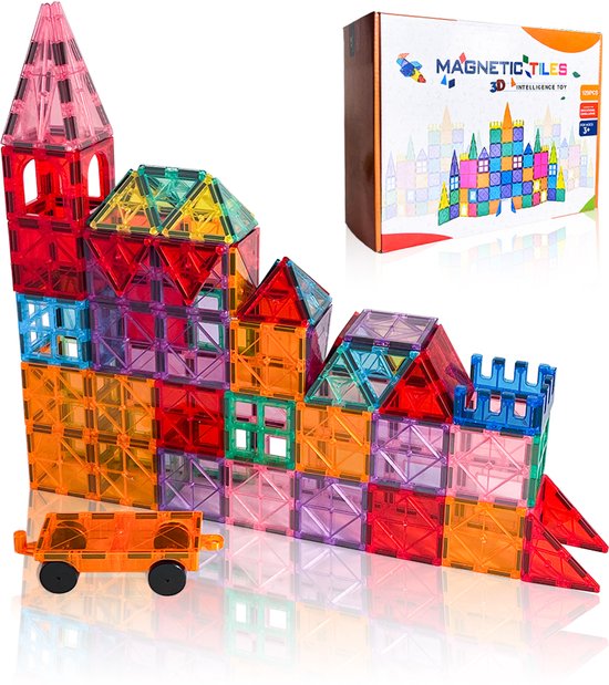 Magnetic tiles - 120 stuks van Playmager