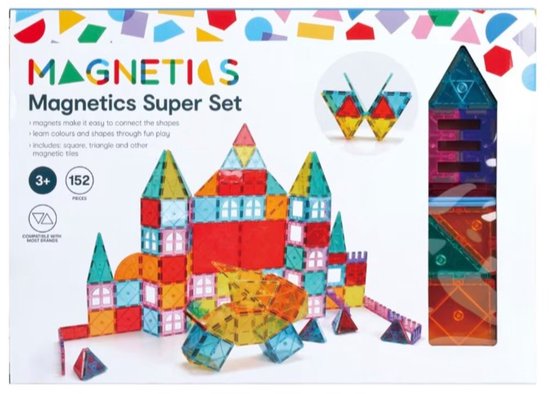 Magnetics Magnetische Superset 152-delig van Merkloos