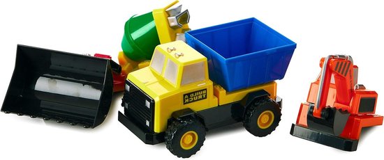 Magnetische Bouw Truck - Constructie Speelgoed - Kinderen Spelen - Grote Onderdelen - 37 cm - Multicolor van Merkloos