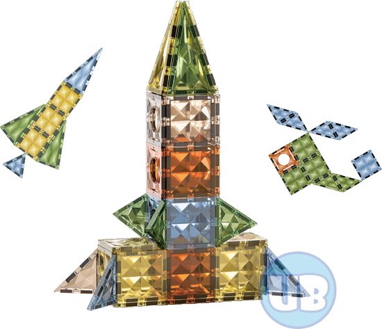 Magnetische bouwblokken - Magnetic Tiles - 48 delig van $