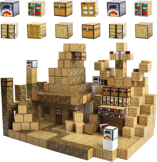 Magnetische Bouwblokken Set met Sensorisch Geluid - 2,5 cm Magnetische Speelstenen - Educatief Constructiespeelgoed - Magnetisch Bouwspeelgoed voor Kinderen vanaf 3 Jaar - Cadeau voor Jongens en Meisjes van Merkloos