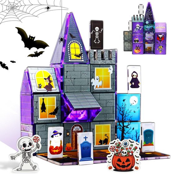 Magnetische Bouwstenen Set - Halloween Thema Speelgoed voor Kinderen van Merkloos