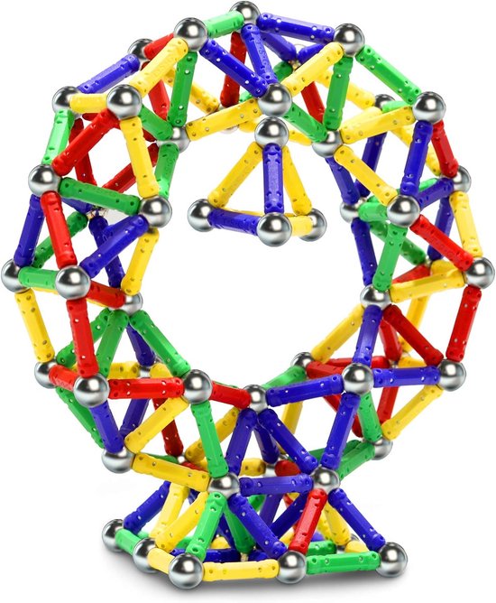 Magnetische Staven Bouwset 144-delig - Magnetisch Constructiespeelgoed Kinderen 5+ Jaar - Educatief Breintrainingsspeelgoed - Creatieve Magnetische Bouwblokken - Stapelbare Magneten - STEM Speelgoed Jongens en Meisjes van Merkloos