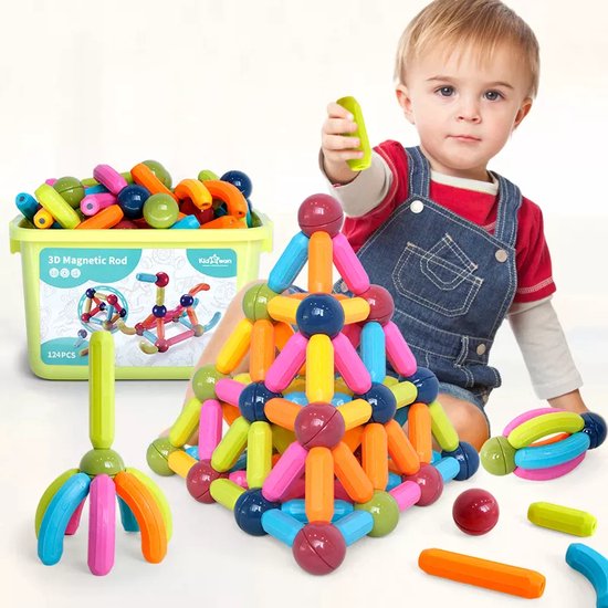 MagniToys - Magnetisch Bouwen - 3 Jaar + - 74PCS van Magni