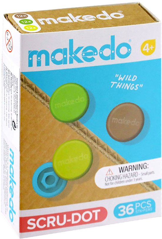Makedo - Scru Dot - Wild Things - 36 stuks van Makedo