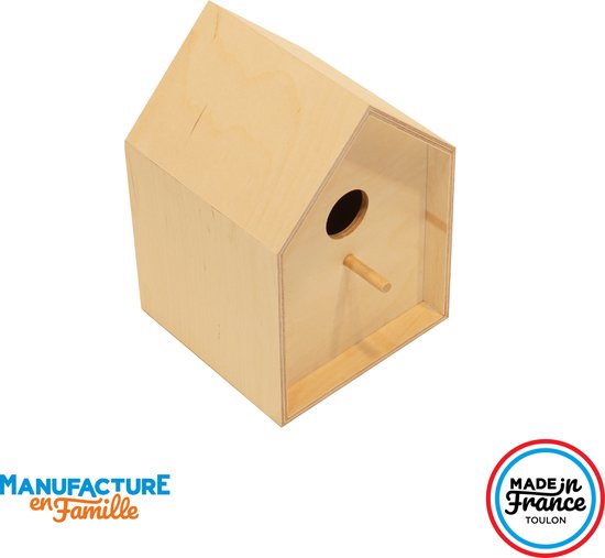 Manufacture en Famille - Chickadee Huis - Houten Speelgoed - Do it yourself van Merkloos