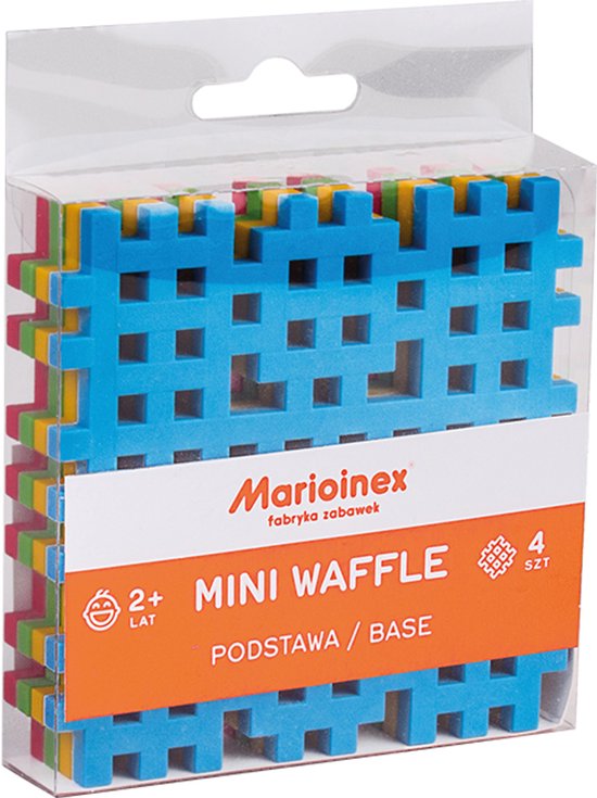 Marioinex bouwstenen Mini Waffle - educatief speelgoed basisset multicolor. van Marioinex
