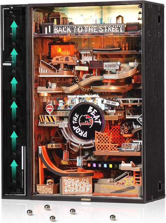 Mechanische 3D Puzzel Modelbouwset Marmeren Baan - DIY Decoratief Cijferspeelgoed voor Volwassenen & Tieners van Merkloos