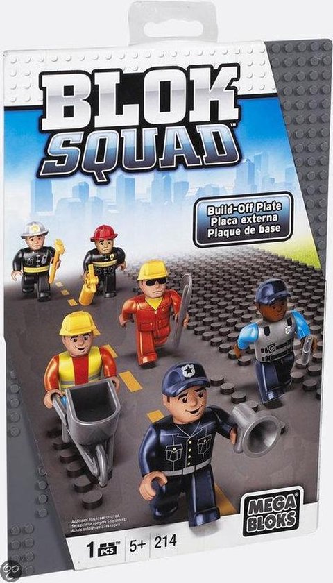Mega Bloks Blok Squad Build-Off Plate in tray van MEGA Bloks