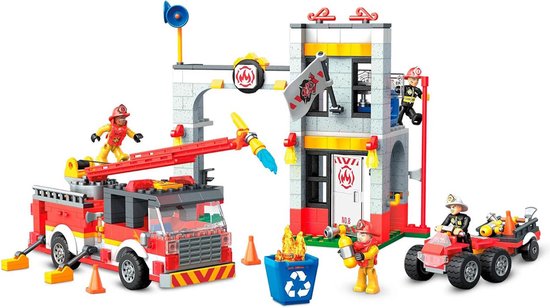 MEGA CONSTRUX Brandweerkazerne - GLK56 - Bouwstenen - 5 jaar en + van MEGA
