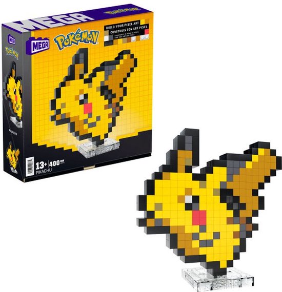 MEGA Pokémon Pikachu Pixel Art van MEGA