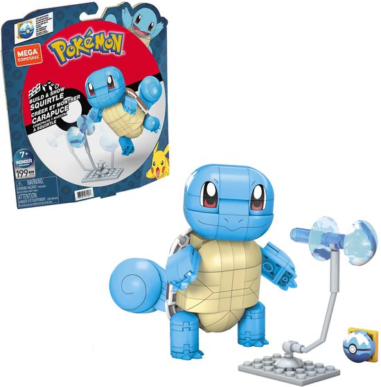 MEGA Pokémon Squirtle - 199 blokken - Bouwstenen van MEGA