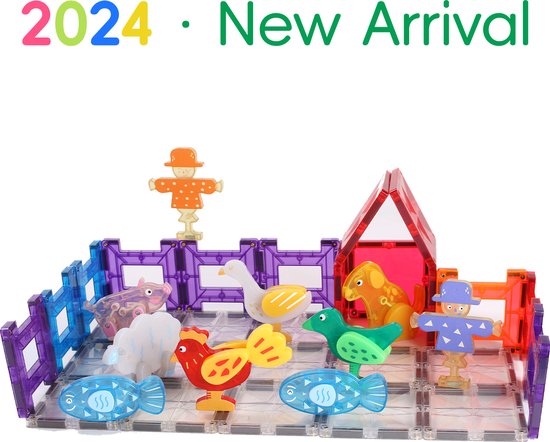 MNTL Magnetische Dierfiguren set 10 stuks van Merkloos