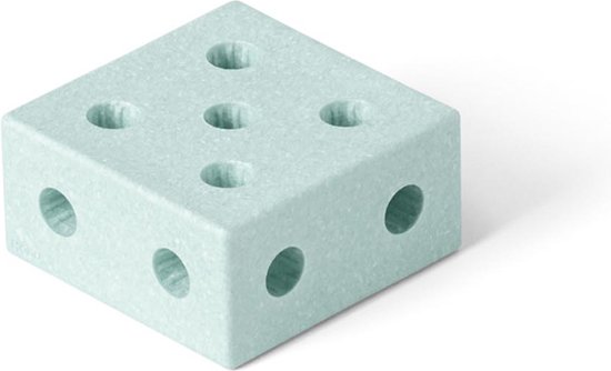 Modu Blokken Vierkant - Zachte blokken- Open Ended speelgoed - Speelgoed 1 -2 -3 jaar - Ocean Mint van Modu