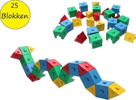 Modulix Bouwblokken Stapel blokken Speel set 25 Blokken van Modulix