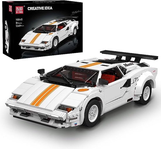 Mould King - 10045 - De MOC-82416 Countach Sportraceauto Model. van Mould King