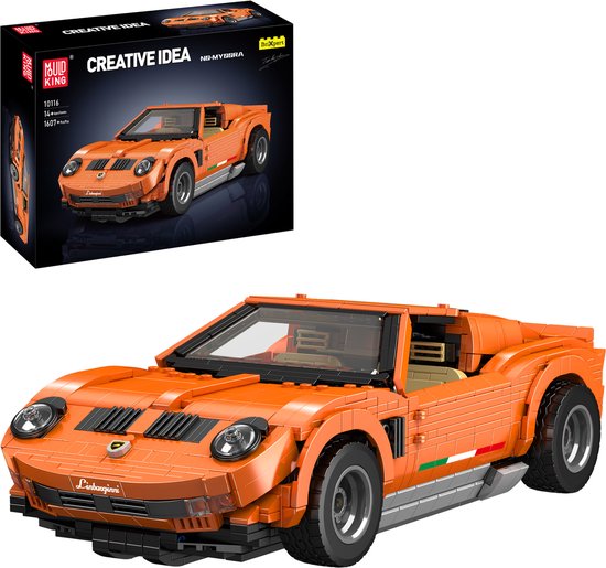 Mould King 10116 Lamb Miura Auto Modelbouwset | 1.607 Stuks is compatibel met het bekende merk. van Mould King