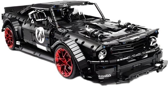 Mould King 13108 Mustang Hoonicorn RC mega bouwset | City racing champions adventure | Creator classic motor bouwpakket | Technische speelgoed ideas voor volwassenen & kinderen | DIY speed auto remote niet geschikt voor lego | Bouwdoos met 2943 bloks van Merkloos